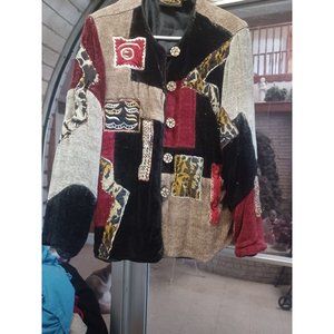 Alex Kim Women's Cardigan Sweater Medium Multi-Color